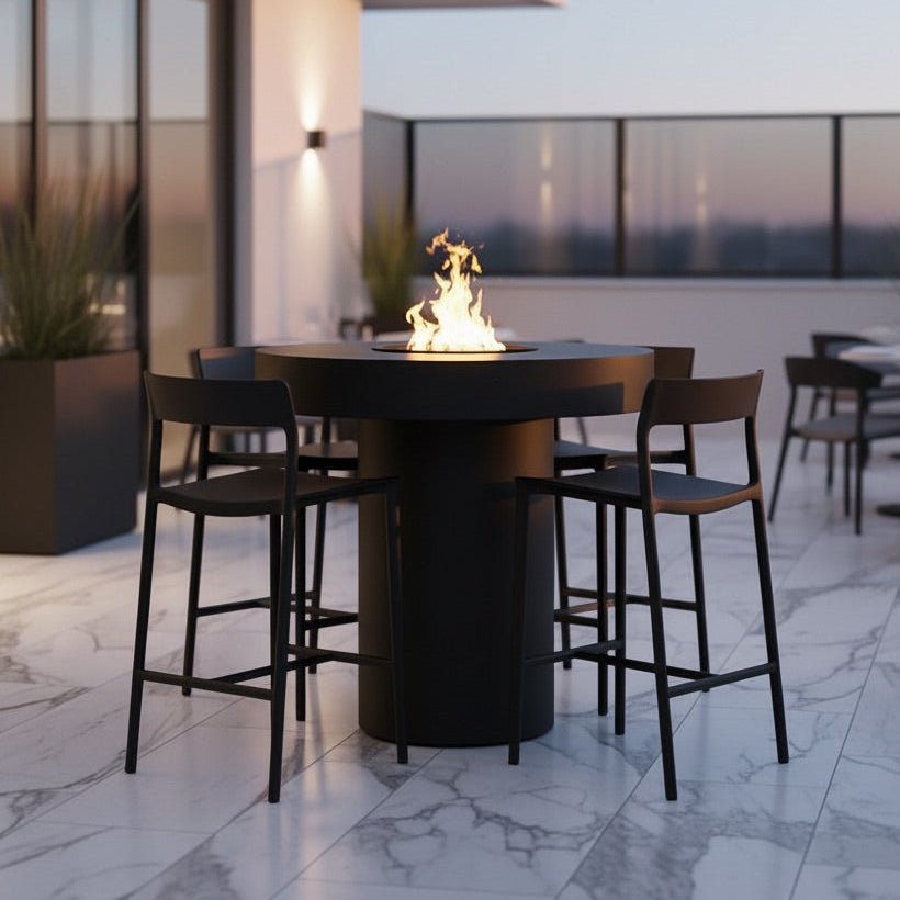 Circa Bold Fire Pit Bar Table | Custom Aluminum by Modofire