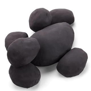 HPC Fire 2.5 inch to 4.5 inch Black Ceramic River Rock FPR84BL - Modofire