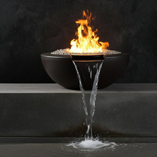 Legacy Round Fire & Water Spillway Bowl - Concrete (GFRC) - Modofire