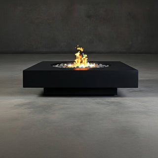 Midway Square Fire Table - Round Insert - Concrete (GFRC) - Modofire