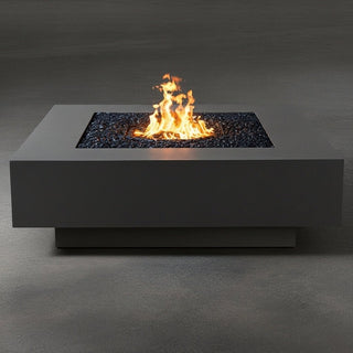 Midway Square Fire Table - Square Insert - Concrete (GFRC) - Modofire