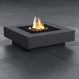 Midway Square Fire Table - Square Insert - Concrete (GFRC) - Modofire