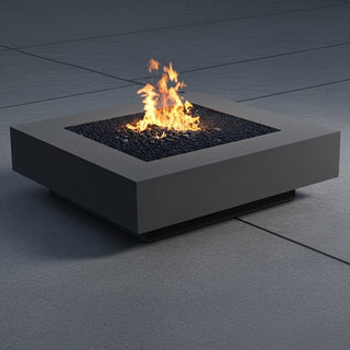Midway Square Fire Table - Square Insert - Concrete (GFRC) - Modofire