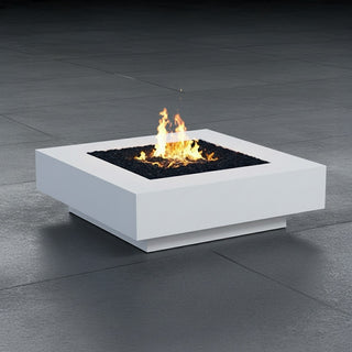 Midway Square Fire Table - Square Insert - Concrete (GFRC) - Modofire