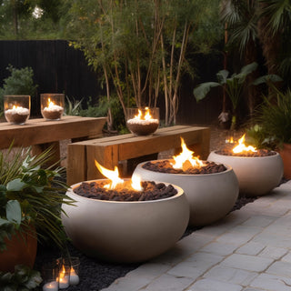 Creating Ambiance Outdoors with Fire and Water