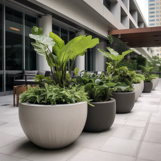 Planting Ideas for Large-Scale GFRC and Metal Planters: Choosing by Material