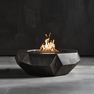 Facet Flame Fire Pit Table