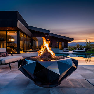 Facet Round Fire Pit