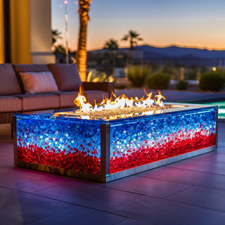 CrystalClear Rectangle Fire Pit