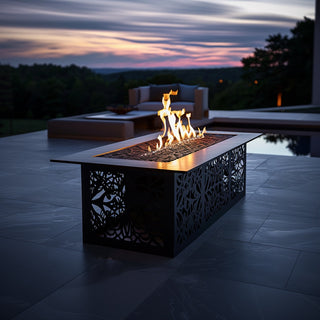 Geo Rectangle Fire Table
