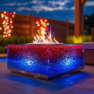 CrystalClear Square Fire Pit