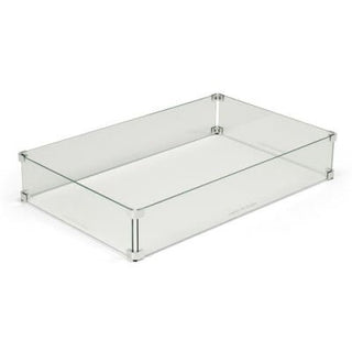 61"x23" Rectangle Glass Wind Guard Kit - Modofire
