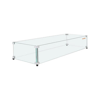 80" x 12.5" Linear Glass Wind Guard Kit - Modofire