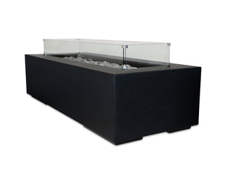 Aura Rectangle Fire Table - Formed Concrete (gfrc)