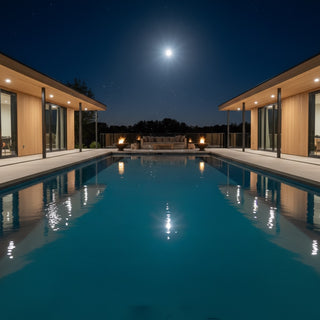 Banded Rim Round Fire Bowl with Pedestal - Concrete (GFRC)