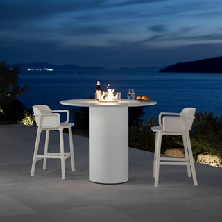 Circa Top Fire Bar Table - Aluminum