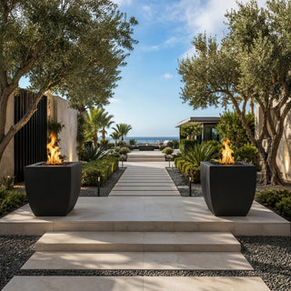 Prism Curve Tall Fire Pit