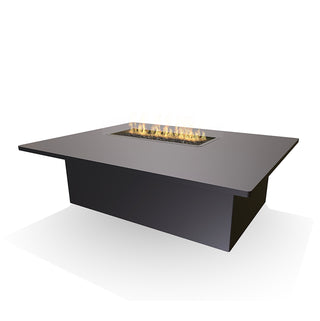 Lineo Wide Top Fire Coffee Table - Corner