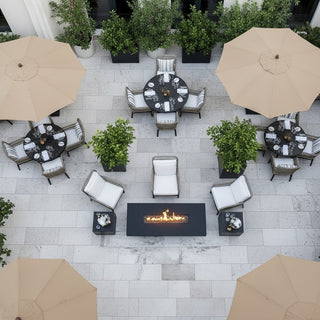Lineo Bold Fire Pit Dining Table