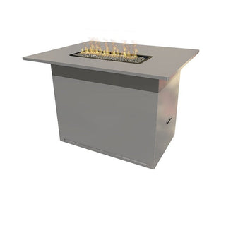Lineo Fire Bar Table - Offset - Aluminum