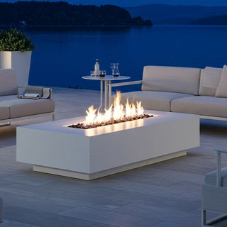 Lineo Fire Pit Table with Toekick - Aluminum