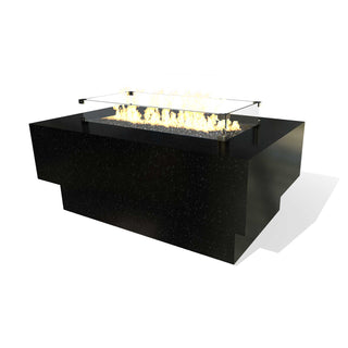 Lineo Fire Pit Table with Base - Aluminum
