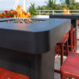 Rounded Quad Bold Fire Bar Table