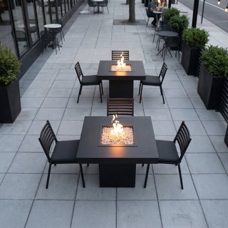 Quad Bold Fire Dining Table