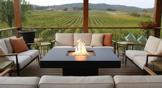 Quad Bold Fire Pit Dining Table