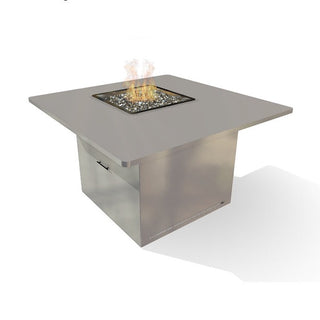 Quad Fire Dining Table - Offset - Aluminum