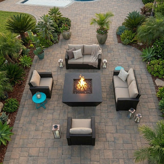Slope Square Fire Pit • Hidden Tank
