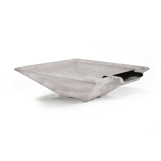 Prism Fire & Water Spillway Bowl - Cast Stone Natural Finish