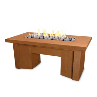 Alameda Rectangle Fire Table - Corten Steel - Modofire