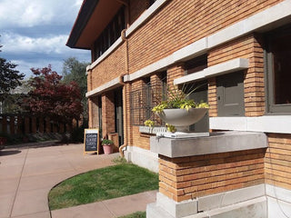 Allen House Vase / Water Planter - Round Bowl - Officially Licensed Frank Lloyd Wright - Dry Cast Sandstone - modofire🔥