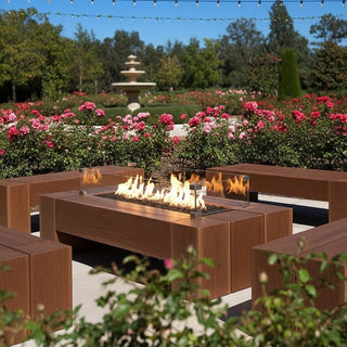 Alpine Woodform Concrete® Fire Coffee Table - Modofire