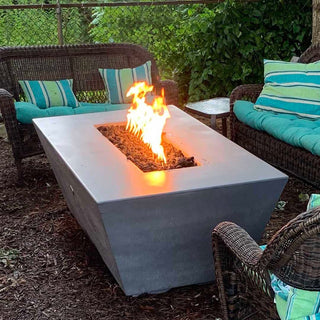 Angelus Tapered Rectangle Fire Table - Concrete (GFRC) - Modofire