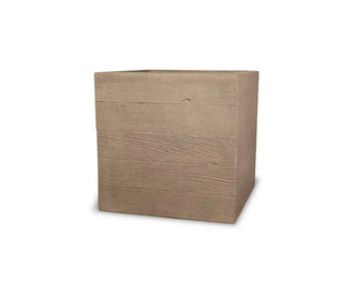 Aspen Square Planter / Water Box - Wood Grain Concrete (GFRC) - Modofire