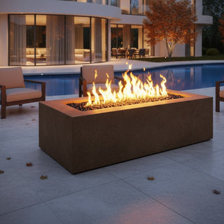 Aura Rectangle Fire Table - Concrete (GFRC) - Modofire