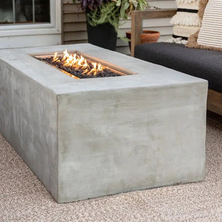 Aura Rectangle Fire Table - Concrete (GFRC) - Modofire