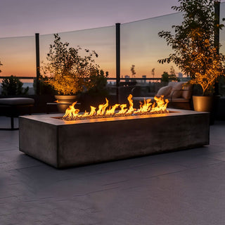 Aura Rectangle Fire Table - Concrete (GFRC) - Modofire