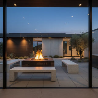 Aura Square Fire Table - Concrete (GFRC) - Modofire