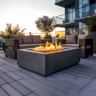 Aura Square Fire Table - Concrete (GFRC) - Modofire