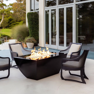 Avalon Linear Rectangle Fire Table - Powder Coated Steel - Modofire