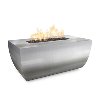 Avalon Linear Rectangle Fire Table - Stainless Steel - Modofire