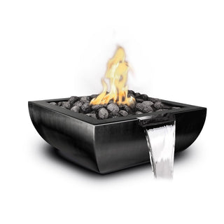 Avalon Square Fire & Water Spillway Bowl - Powder Coated Steel - Modofire