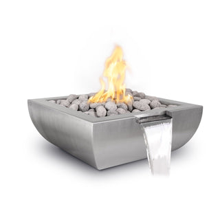 Avalon Square Fire & Water Spillway Bowl - Stainless Steel - modofire🔥