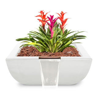 Avalon Square Planter & Water Spillway Bowl - Concrete (GFRC) - Modofire