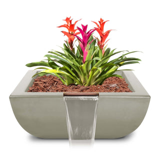 Avalon Square Planter & Water Spillway Bowl - Concrete (GFRC) - Modofire