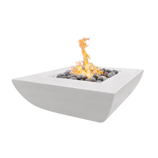 Avalon Wide Ledge Square Fire Table - Concrete (GFRC) - Modofire