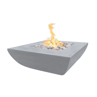 Avalon Wide Ledge Square Fire Table - Concrete (GFRC) - Modofire